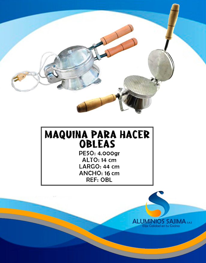 Maquina de hacer obleas sencilla