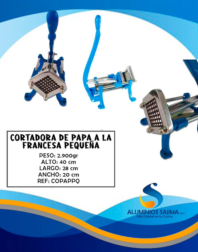 cortadora de papas a la francesa pequeña