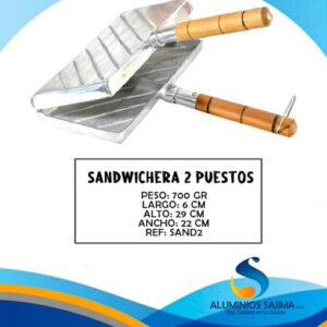 Sanduchera 2 puestos
